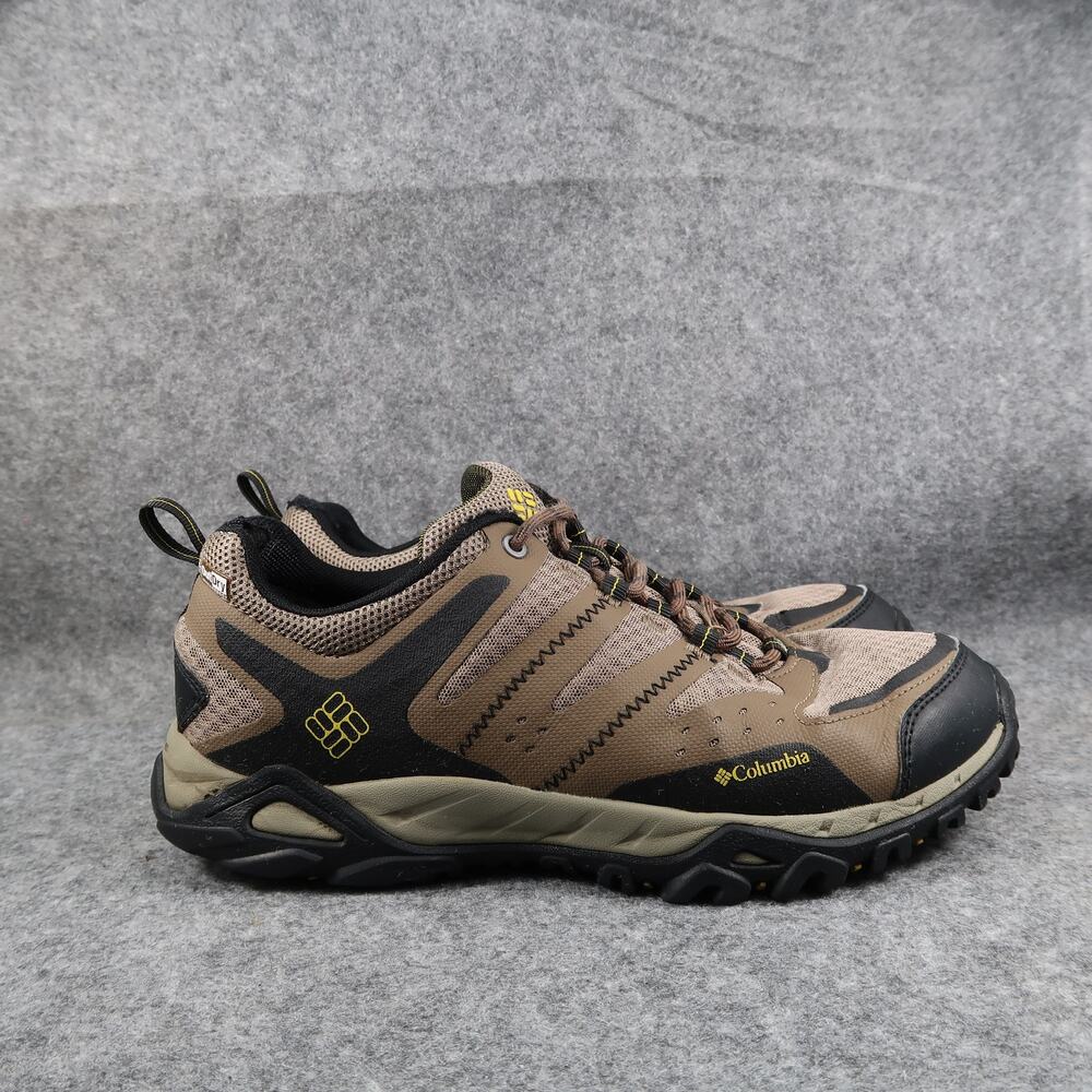 Columbia Shoes Mens 8.5 Athletic Outdoor Hiking Trainer Low Brown Trail Lace Up